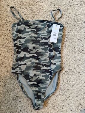 Spiritual Gangster Camo One-Piece  bodysuit with built in bra-shelf